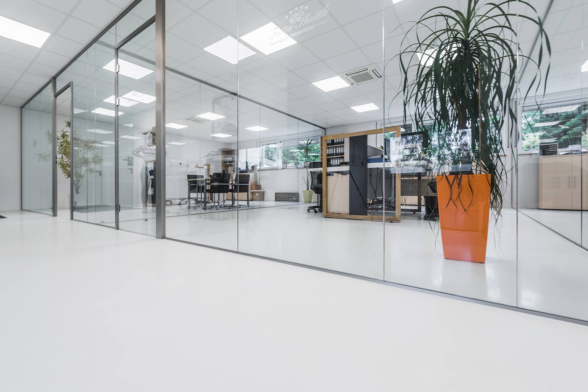 Büro eines Fachhändlers für Premium Tiernahrung